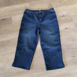 Gloria Vanderbilt Amanda Capri Jeans Dark Wash Size 12